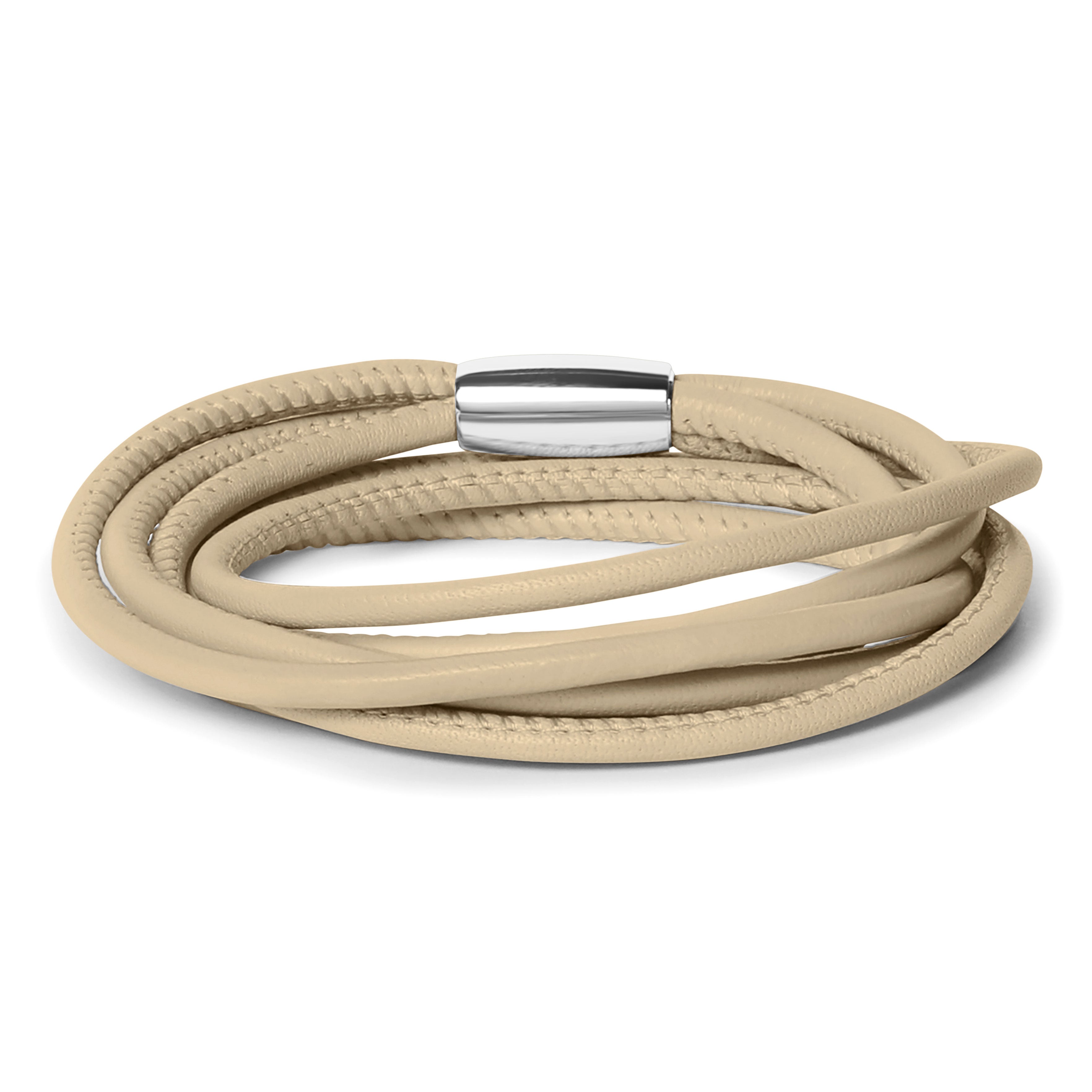 Armband Beige Leder