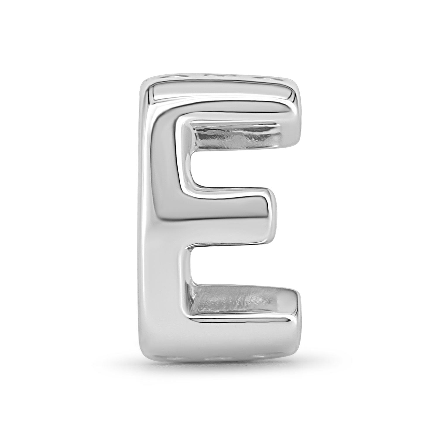 buchstabe-charm-silber-e