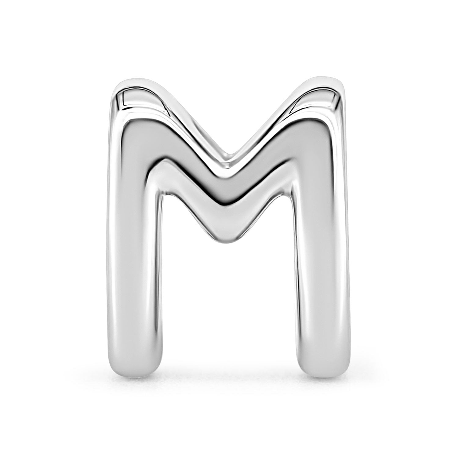 buchstabe-charm-silber-m