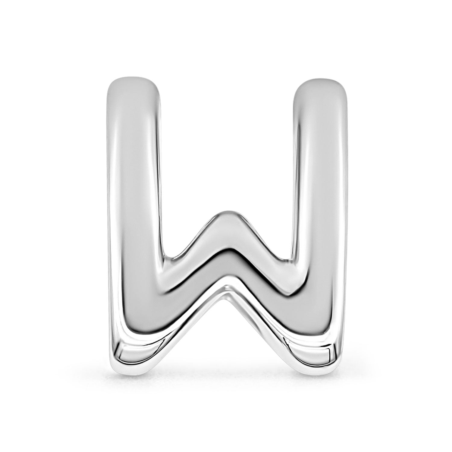 buchstabe-charm-silber-w