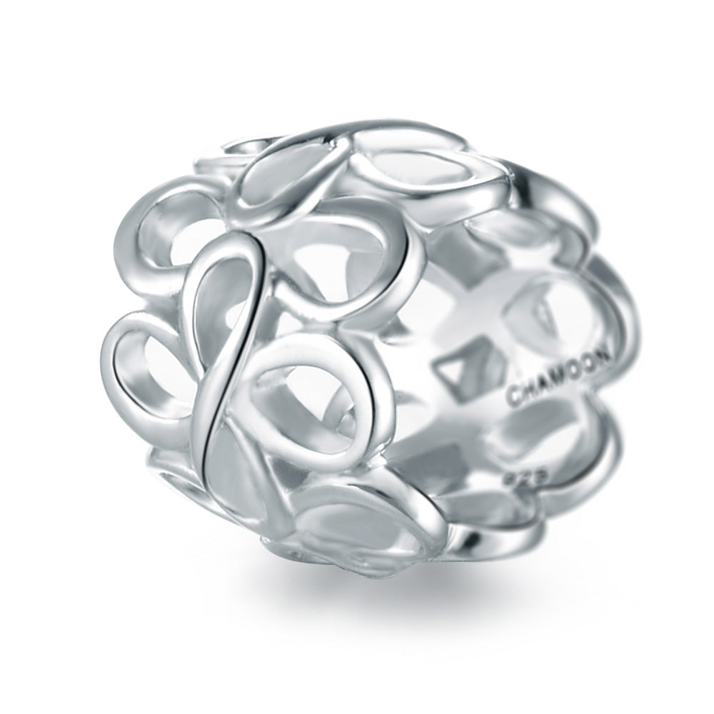 Infinity Charm Silber