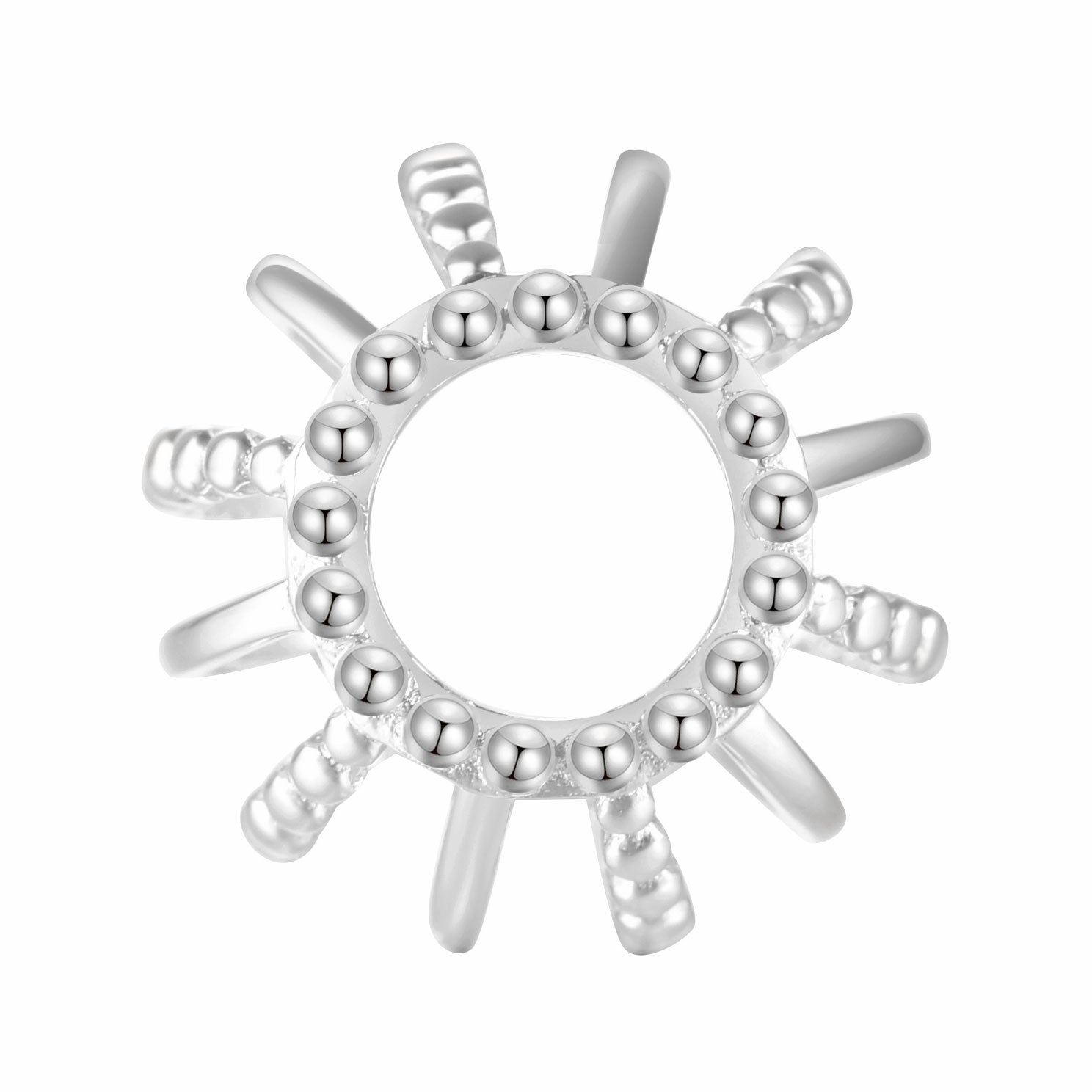 Circle of Dreams Charm Silber von Seite
