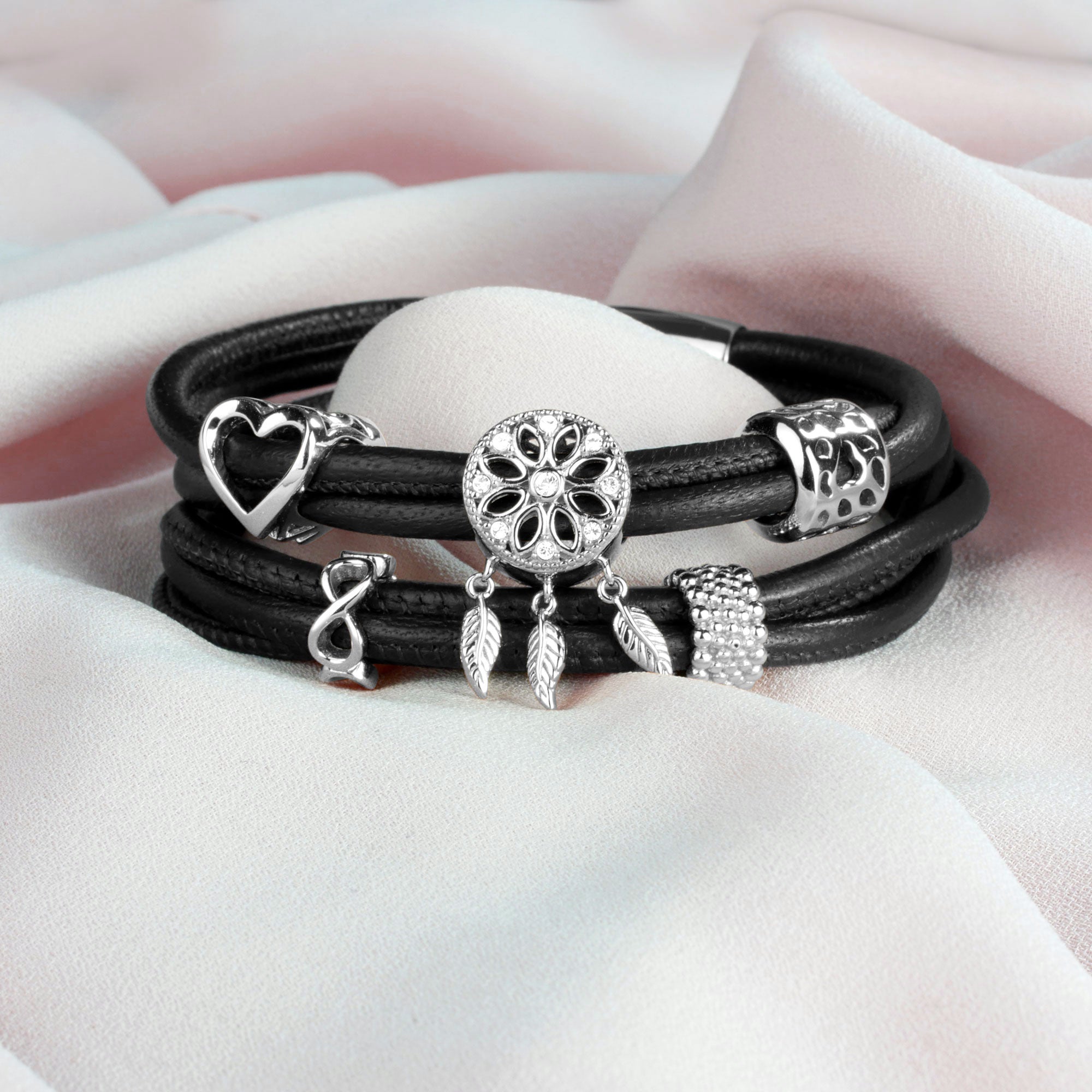 Leopard Charm Silber
