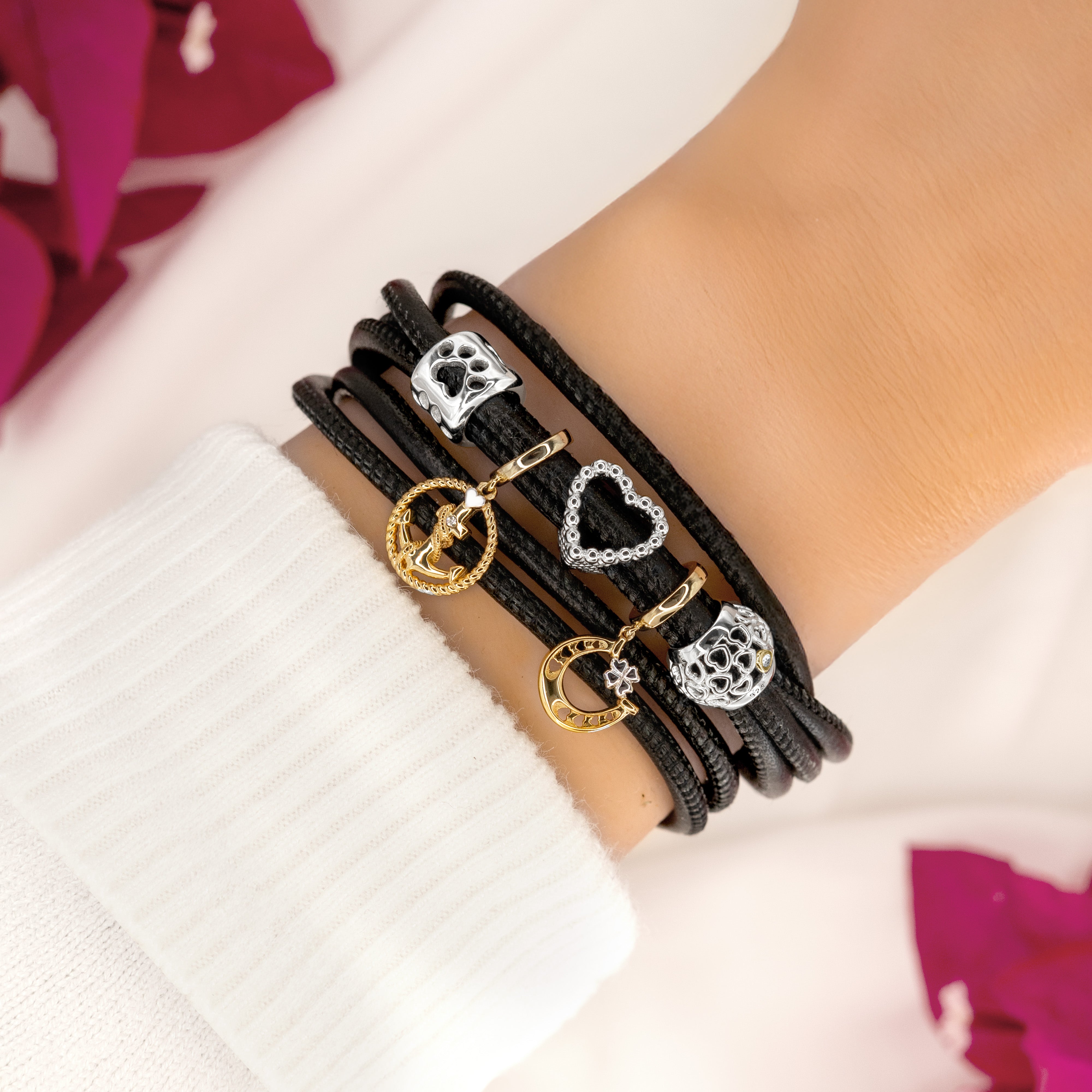 Lederarmband Damen Schmuck Silber