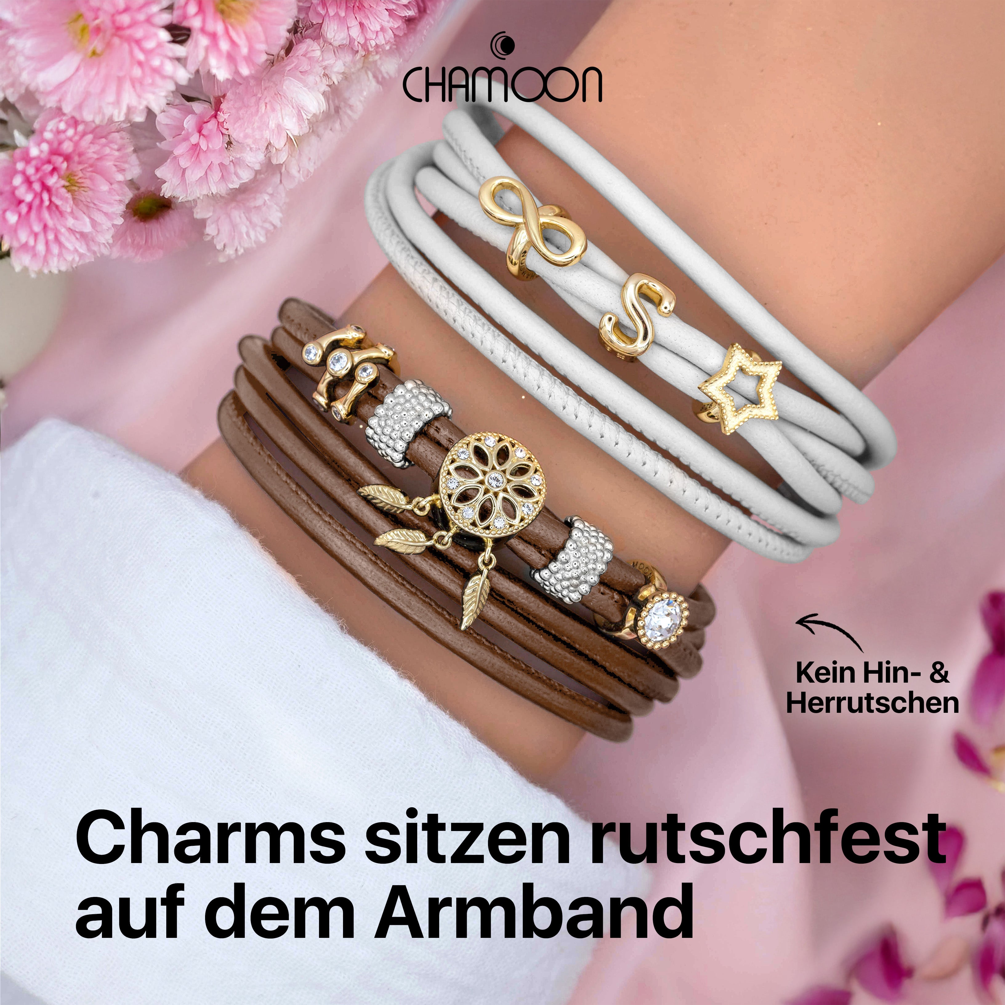 Lederarmband Polar Weiß Damen TRIO Double