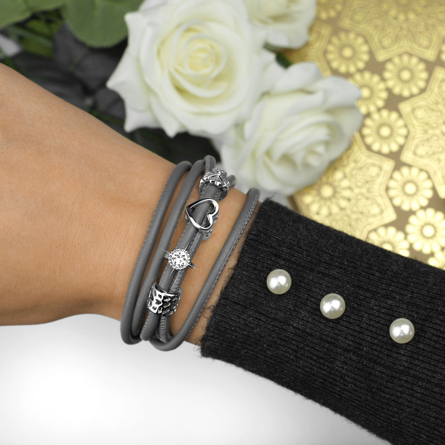 Open Heart Silber