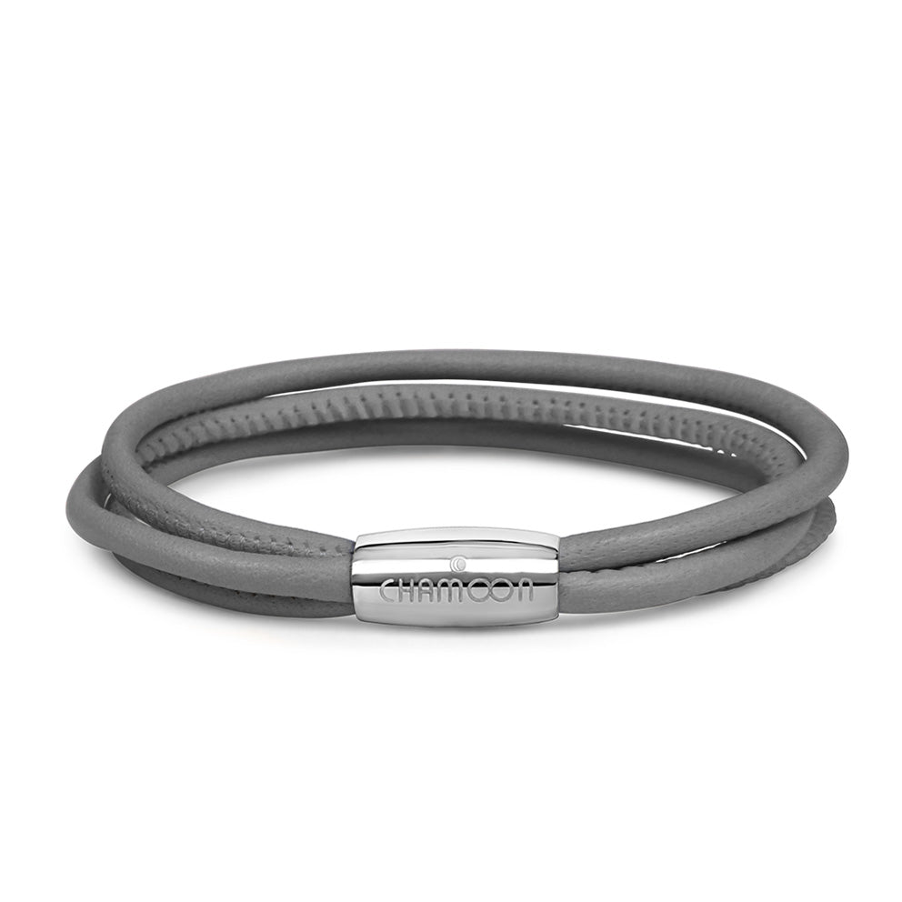 Lederarmband Grau Damen