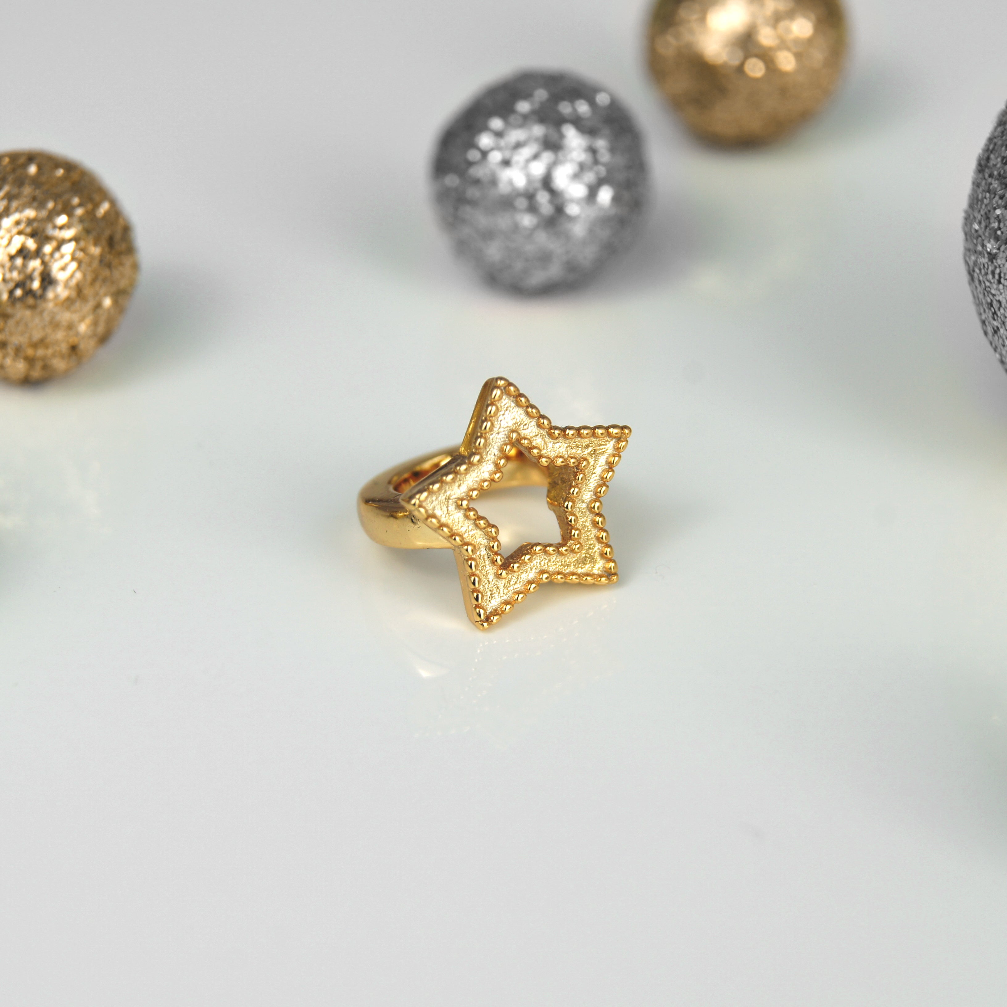 Star Charm vergoldet