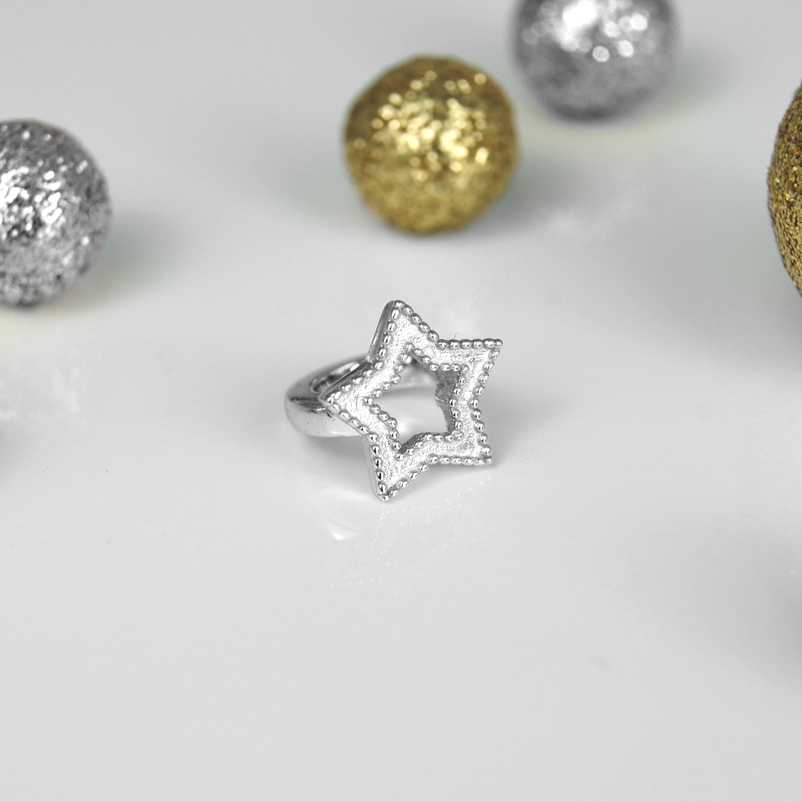 Star Charm Silber