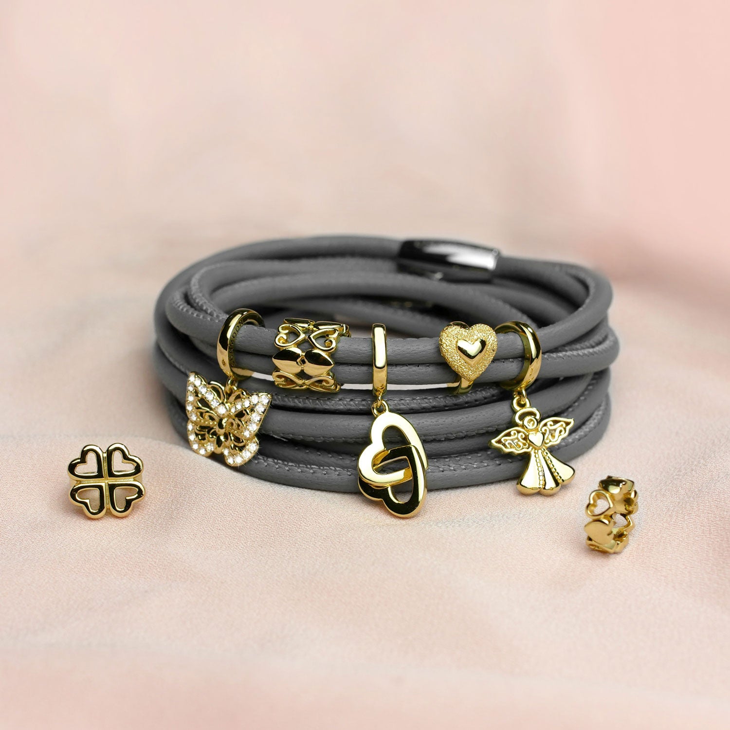 Adorable Heart Charm vergoldet