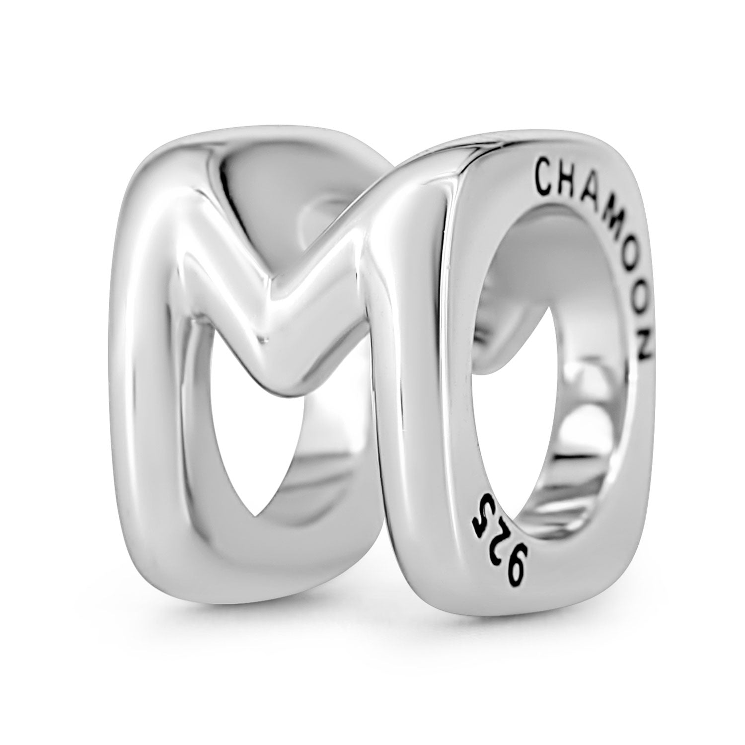buchstabe-charm-silber-m
