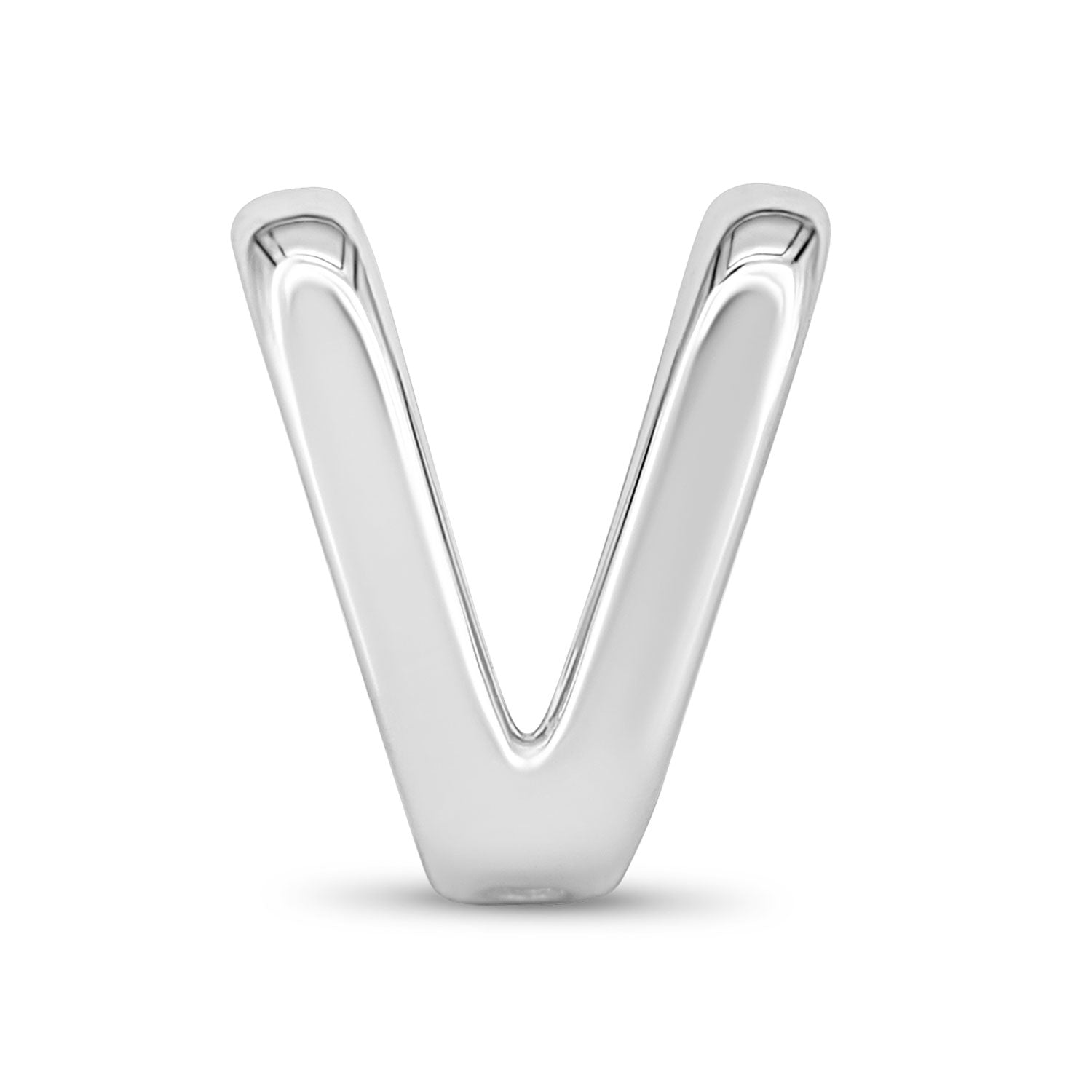 buchstabe-charm-silber-v