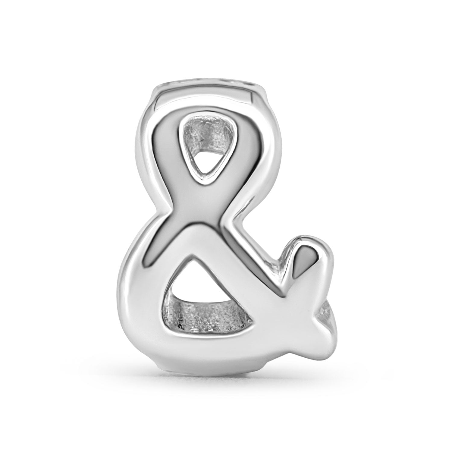 buchstabe-charm-silber