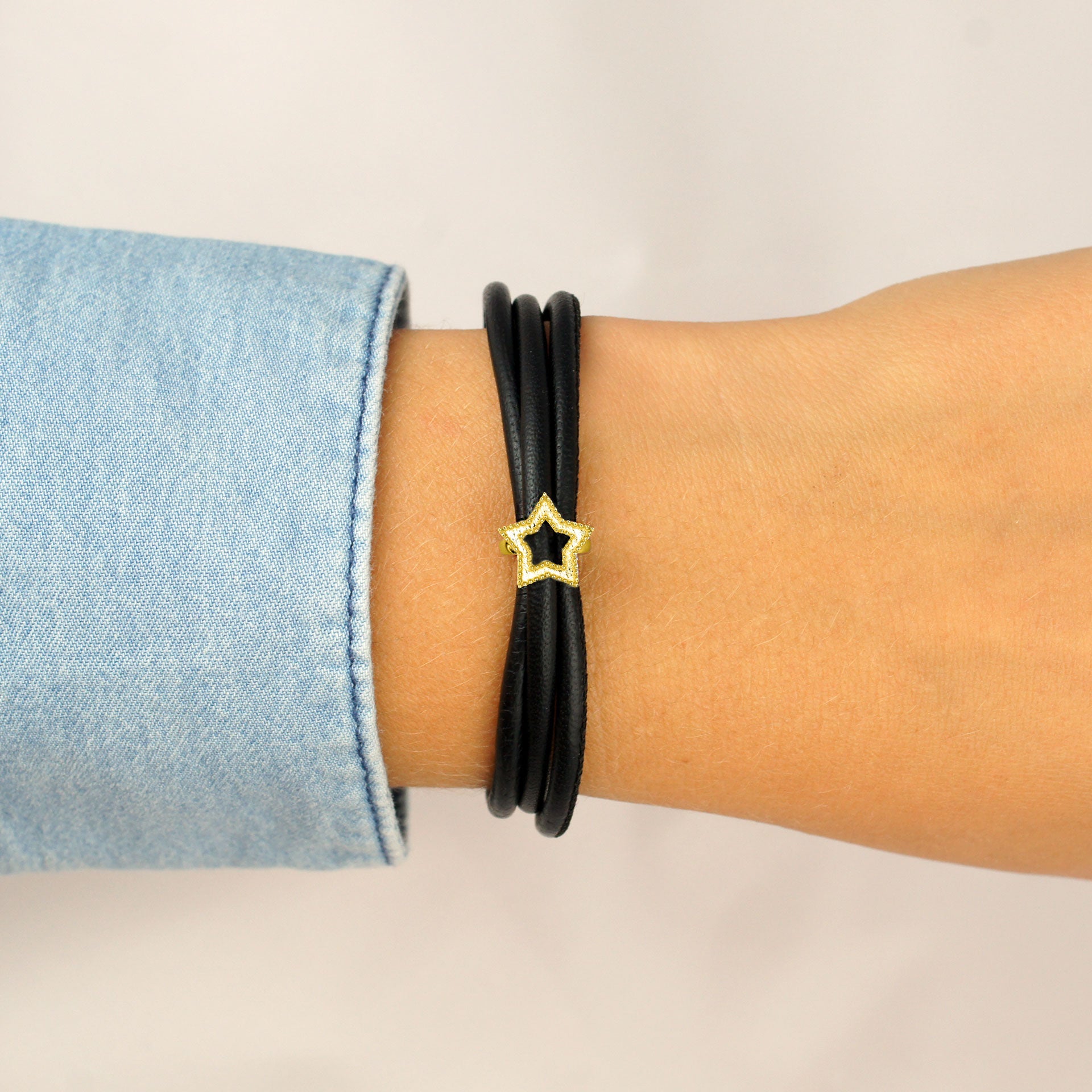 Star Charm vergoldet