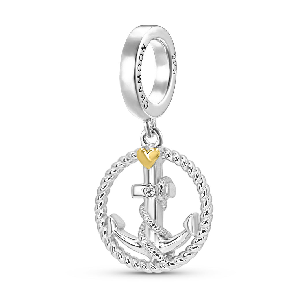 Glaube Liebe Hoffnung Charm Silber