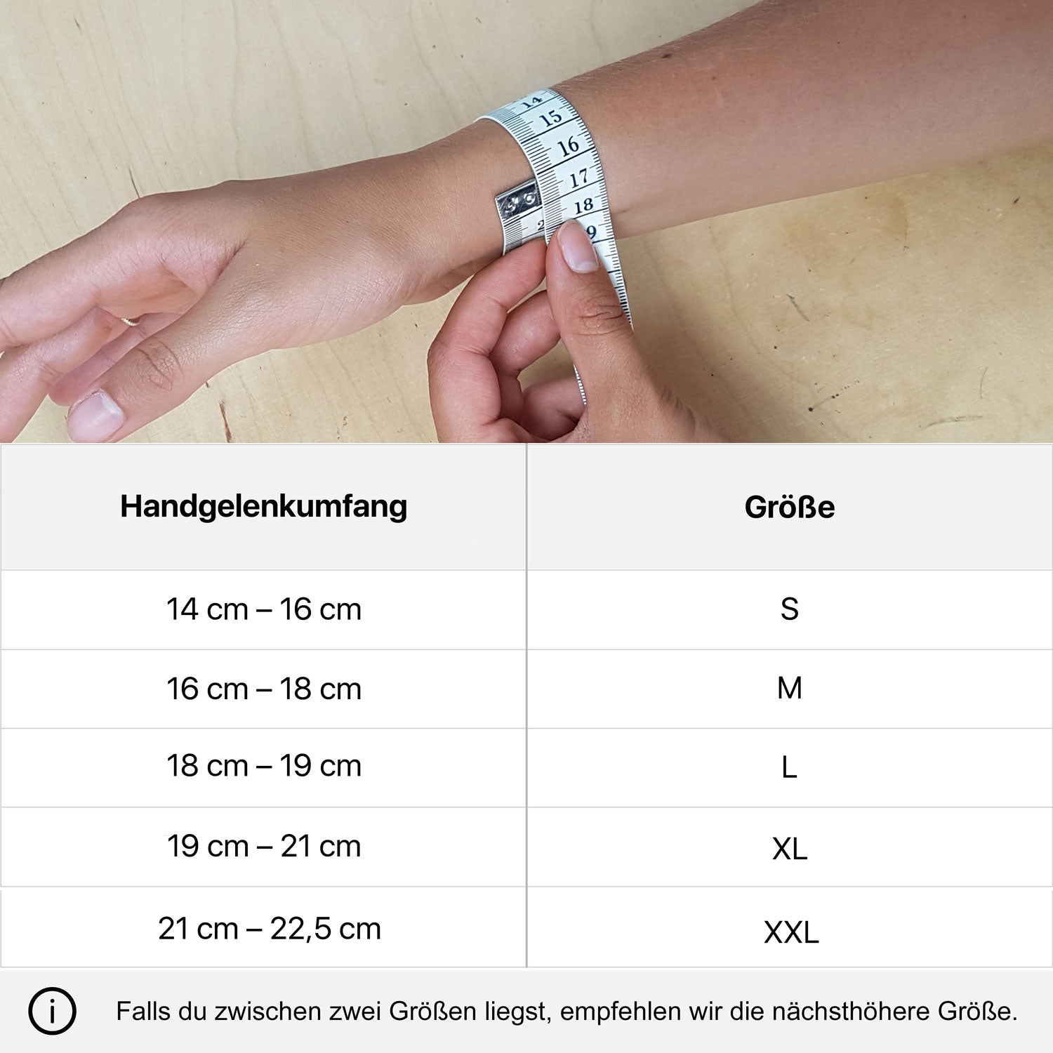Lederarmband Länge bestimmen
