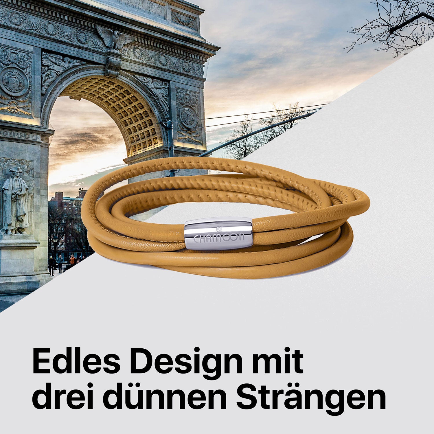 Wickelarmband Damen Braun