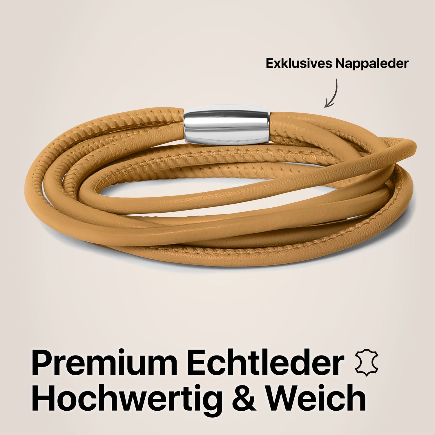 Armband leder damen dünn