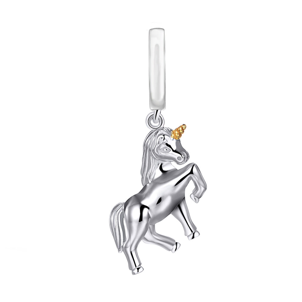 Unicorn Charm-Anhänger Silber