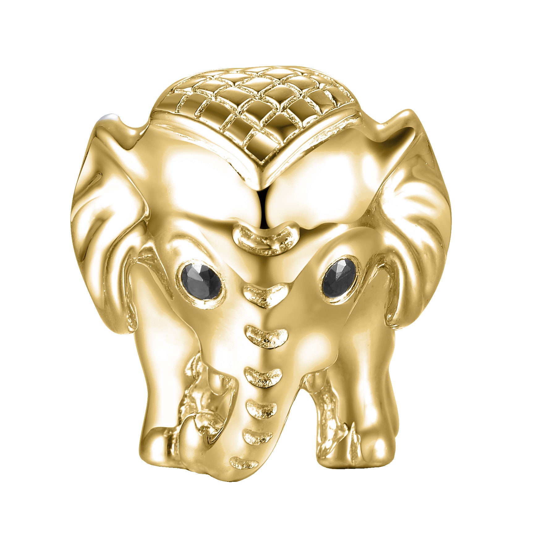 Elefant Charm Gold